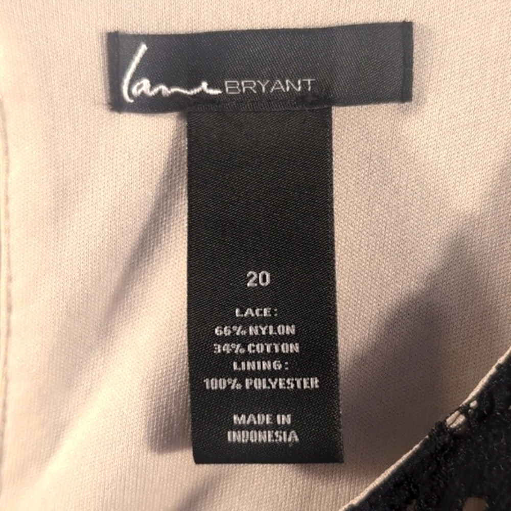 Lane Bryant Little Black Lace dress Size 20 - Picture 3 of 13